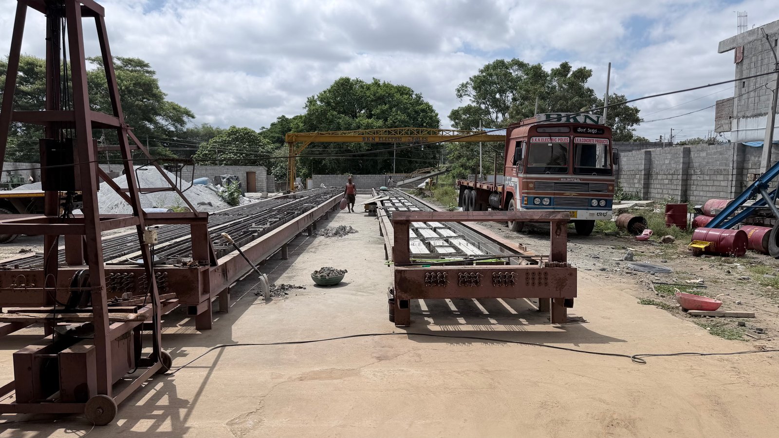 BKN Electric Poles production line Kunigal